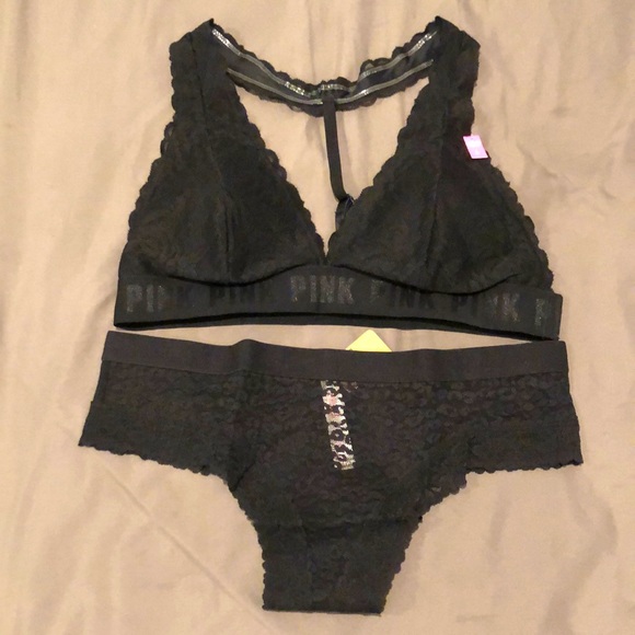 PINK Victoria's Secret Other - 🔥VS PINK bra set Black🔥